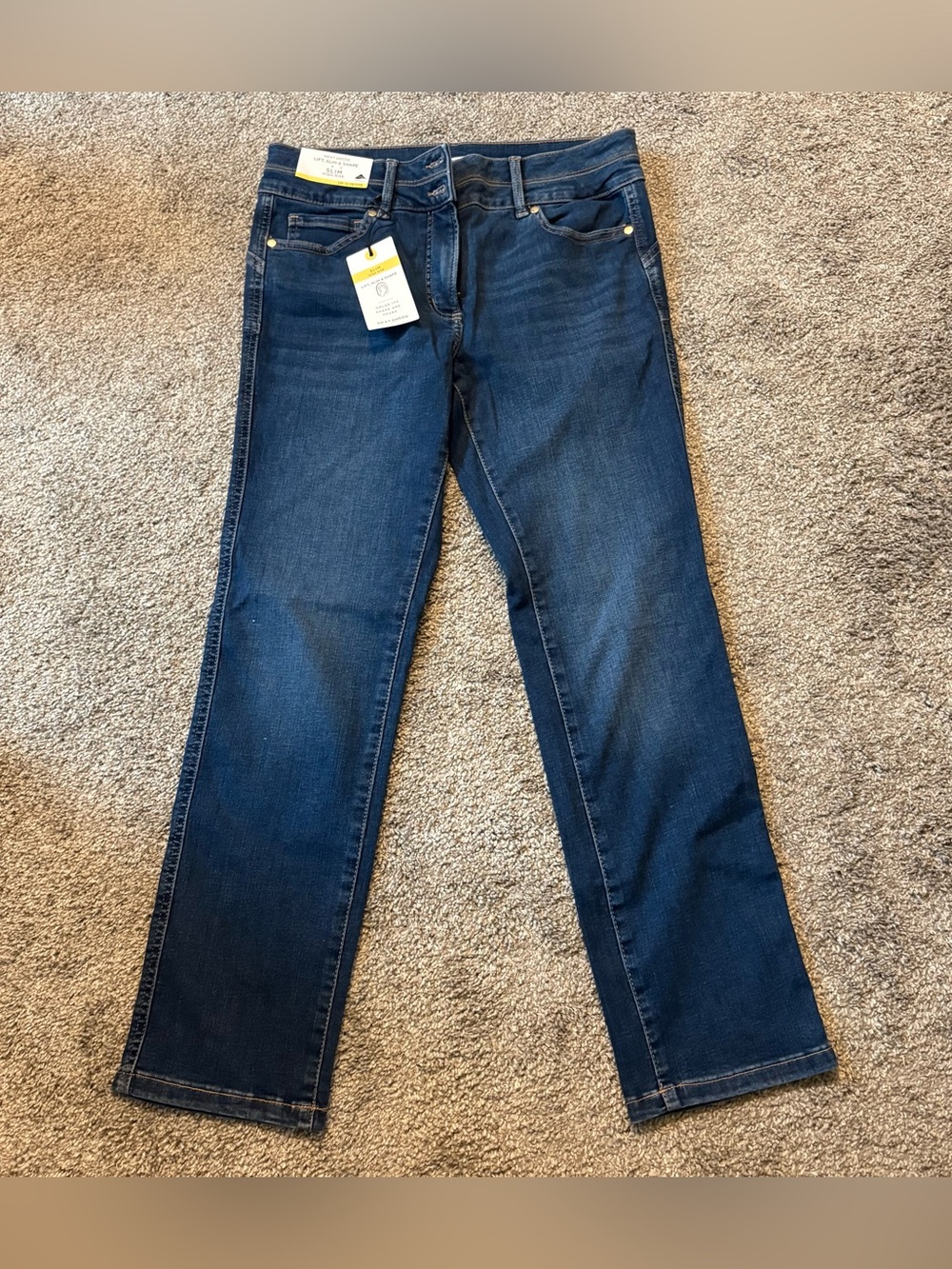 Dark Blue Straight Jeans